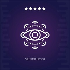 vision vector icon modern illustration