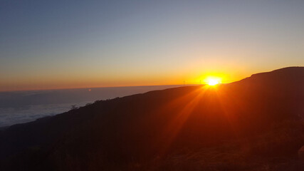 Madère, couché de soleil sur la côte sud