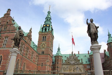 Fototapeta premium Frederiksborg Castle, a shot drive from Copenhagen, Denmark