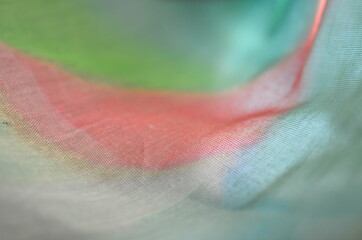 Polyester - Textur, grün - rosa - beige