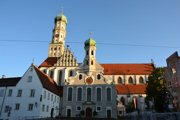 Fototapeta premium Catholic church of Sankt Ulrich and Afra in Augsburg