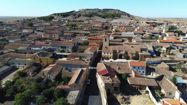 Tordehumos. Village of Valladolid,Spain. Aerial Drone Footage