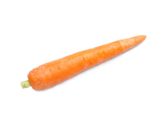 Fresh carrot on white background
