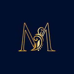 Luxury Initial line logo