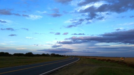 Ruta en la vía de la autopista 11