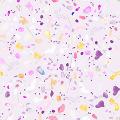 Terrazzo Texture Vector. Flooring Seamless Pattern