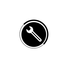 wrench icon in the circle background