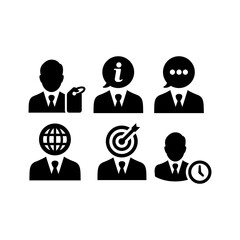 businessman icon logo