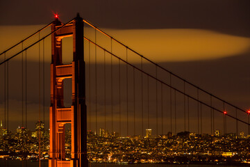 Golden Gate Bridge, SF at Night Long Exposure © Joshua
