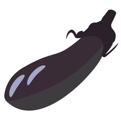 illustration of eggplant - simple version