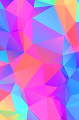 Purple vivid  vector texture with triangular style. Illustration with set of colorful