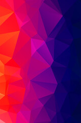 Obraz premium Purple vivid vector texture with triangular style. Illustration with set of colorful