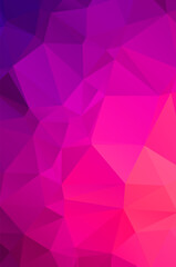 Purple vivid  vector texture with triangular style. Illustration with set of colorful