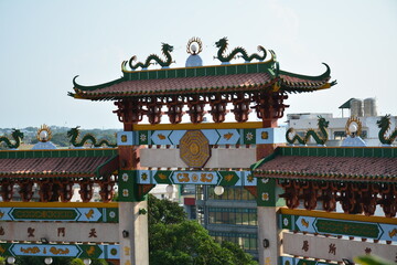 Fototapeta premium Macho temple arch in La Union, Philippines