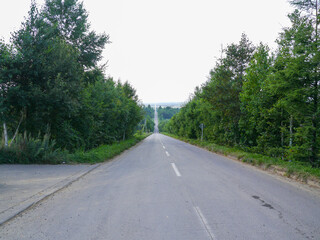 北海道・斜里・天に続く道