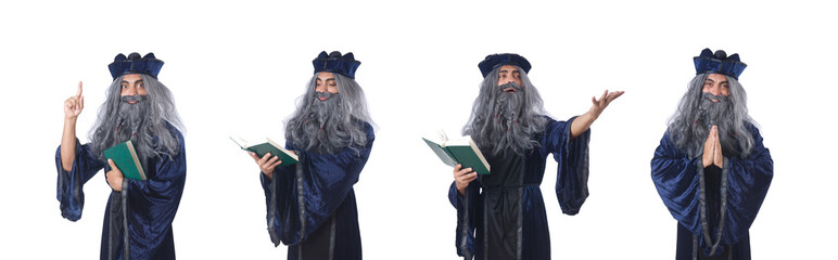 Wizard isolated on the wise background