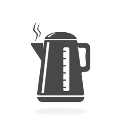 Electric Kettle Icon - Vector Illustration
