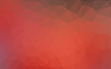 Light Red vector polygonal template.