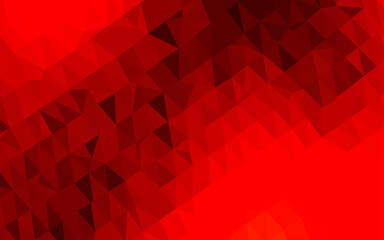 Fototapeta premium Light Red vector triangle mosaic texture.