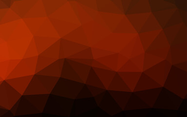 Dark Orange vector low poly texture.