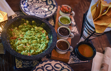 Guacamole and salsas