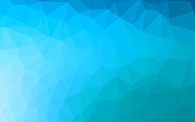 Fototapeta premium Light BLUE vector blurry triangle texture.