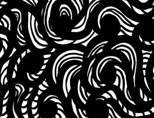 White and black vector. Grunge background. Abstract brush pattern. - 370456569