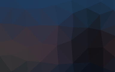 Obraz premium Dark Black vector low poly cover.