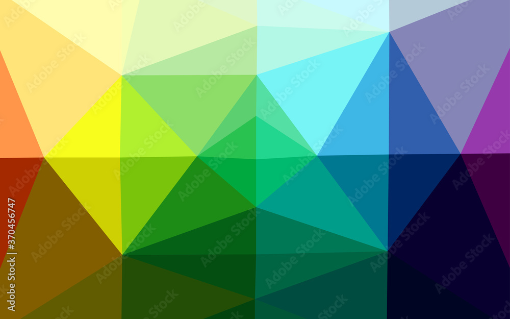 Wall mural light multicolor, rainbow vector low poly texture.