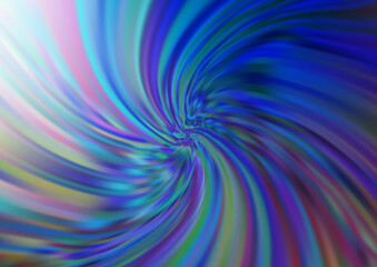 Fototapeta premium Light BLUE vector background with curved circles.
