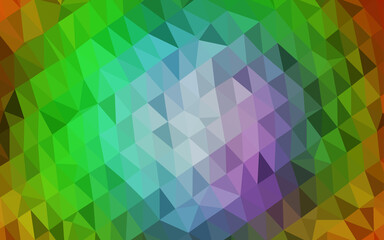 Obraz premium Light Multicolor, Rainbow vector blurry triangle pattern.