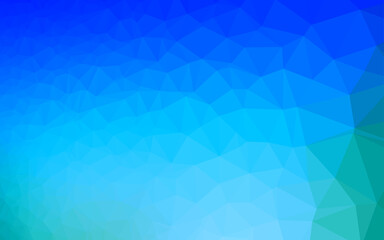 Obraz premium Light BLUE vector polygon abstract backdrop.