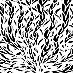 White and black vector. Grunge background. Abstract brush pattern. - 370456921