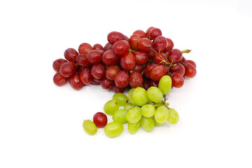 red and green grapes