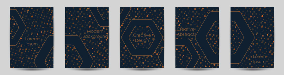abstract colorful glittered geometric  blue background cover design. A4 Size template, book cover,brochure, flier,invitation card design.vector illustration.