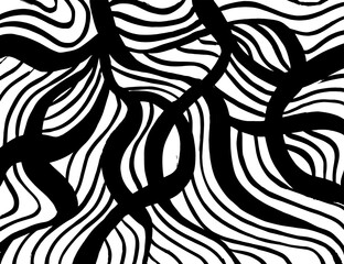 White and black vector. Grunge background. Abstract brush pattern. - 370457111
