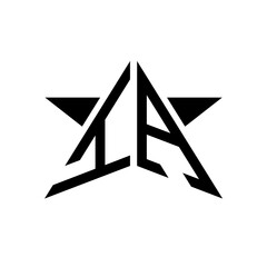 Initial Star Monogram Logo IA