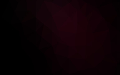 Dark Red vector polygonal pattern.