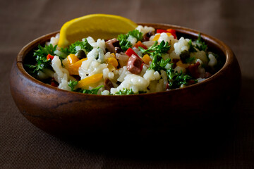 Rice, Olive Parsley Salad with Lemon