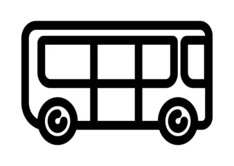 Bus vector icon. Public transport symbol