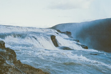 Naklejka premium waterfall in iceland