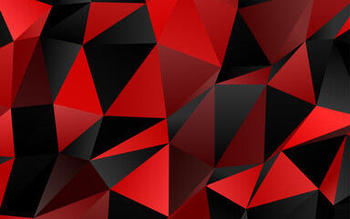 Light Red vector triangle mosaic cover.