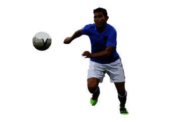man playing soccer