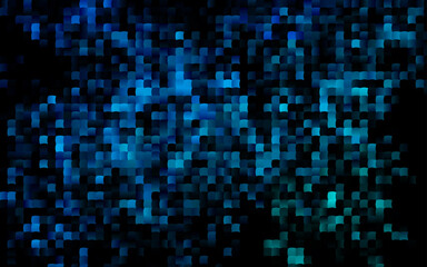 Dark Blue, Green vector backdrop with rectangles, squares.