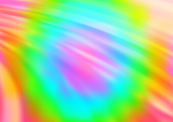 Obraz premium Light Multicolor, Rainbow vector background with curved circles.