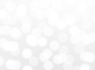 silver bokeh beautiful blurred glitter light on abstract background. grey wallpaper. 