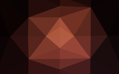 Obraz premium Dark Red vector polygonal background.