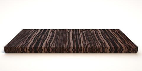 E3d illustration mpty wood table on isolate white background and display montage