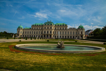 Belvedere Palace - Vienna - Austria - obrazy, fototapety, plakaty