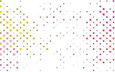 Light Red, Yellow vector texture with disks.